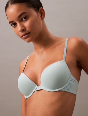 ether push-up plunge bra - soft stretch lace for women calvin klein