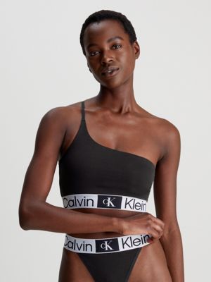 Calvin Klein Swimwear ONE SHOULDER BRALETTE - Bikini top - bold