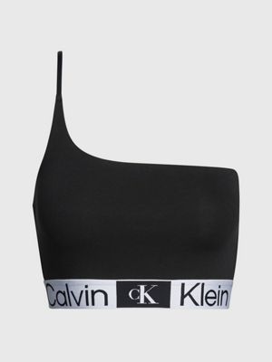 Calvin Klein Jeans Top Slub Rib Bralette preto - Esdemarca Loja