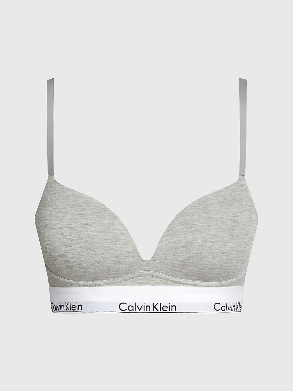 GREY HEATHER Reggiseno Con Scollo Profondo Push-Up - Modern Cotton undefined Donne Calvin Klein