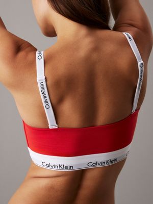 molten bandeau bralette - icon cotton modal for women calvin klein