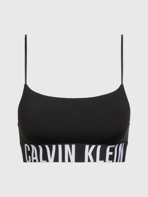 Calvin Klein Women's Statement 1981 Reversible Unlined Bralette, White, XS  at  Women's Clothing store