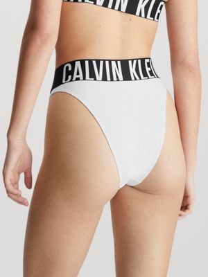 Calvin Klein Tanga feminina intrínseca sem forro de perna alta, Bronze  quente, PP