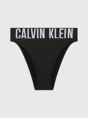 Calvin Klein Modern Cotton high leg tanga in black - ShopStyle Panties