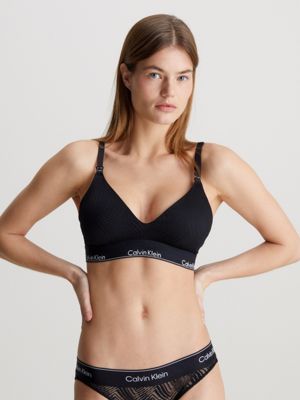 Calvin Klein NWT Intrinsic Wire-Free Maternity Bra Black Lace Size