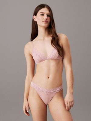 Calvin klein pink lace bralette online