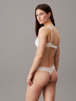soutien-gorge corbeille invisible - ck attraction white pour femmes calvin klein