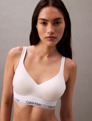 white lift bralette - modern cotton for women calvin klein