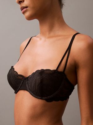 black balconette bra - ck instinct for women calvin klein