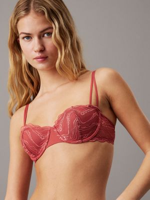 terrazzo balconette bra - sensual stretch lace for women calvin klein