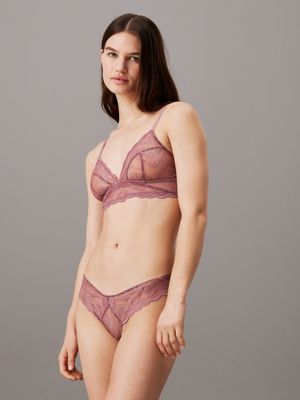 pink triangle bra - ck instinct for women calvin klein