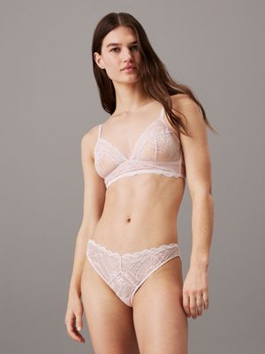 pink triangle bra - ck instinct for women calvin klein