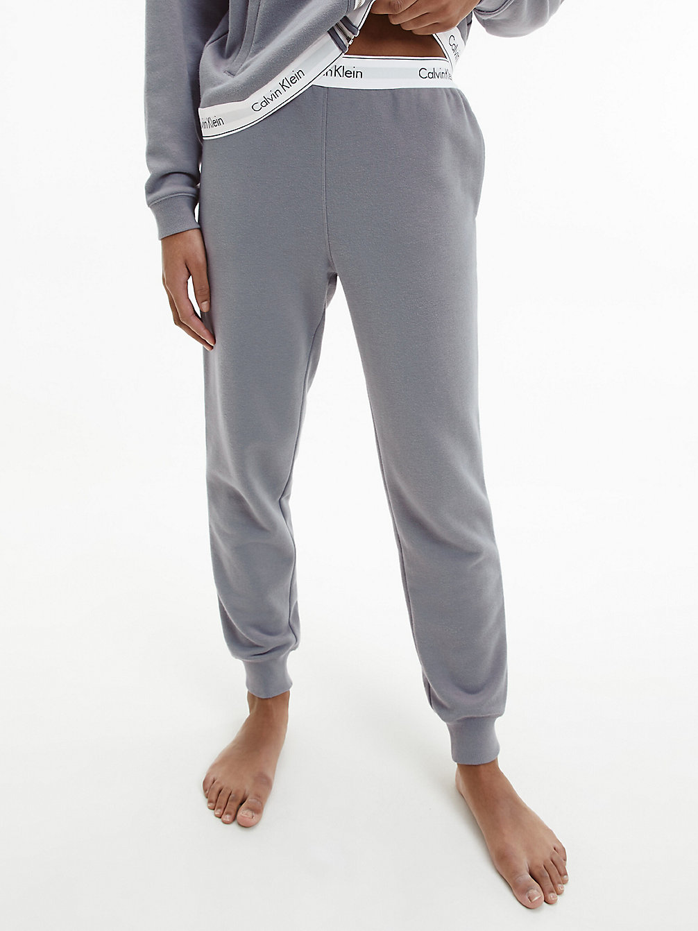 Pantalon De Jogging D'intérieur Surdimensionné - Modern Cotton > PEWTER > undefined femmes > Calvin Klein