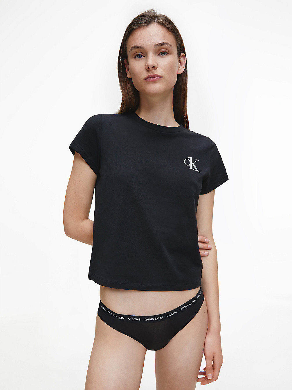 Camiseta De Estar Por Casa - CK One > BLACK > undefined mujer > Calvin Klein