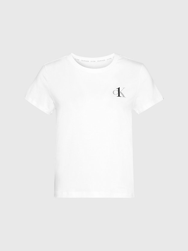 WHITE T-shirt po domu - CK One dla Kobiety CALVIN KLEIN