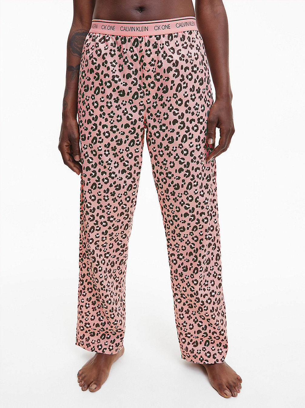 STEPHEN LEOPARD PRINT_PEACH MELBA > Пижамные штаны - CK One > undefined Женщины - Calvin Klein