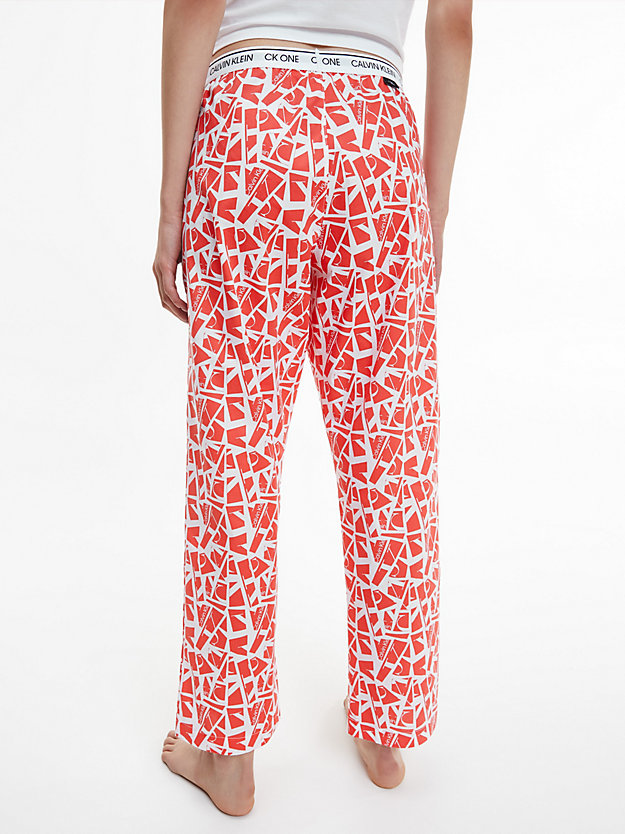 SLICED LOGO PRINT_ORANGE ODYSSEY Pyjama Pants - CK One for women CALVIN KLEIN
