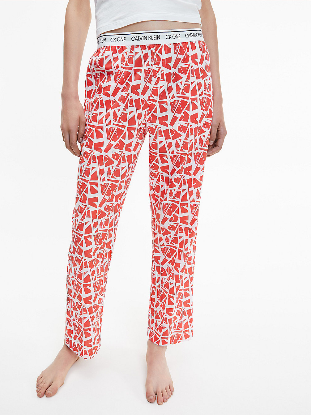 SLICED LOGO PRINT_ORANGE ODYSSEY Pyjama Pants - CK One undefined women Calvin Klein