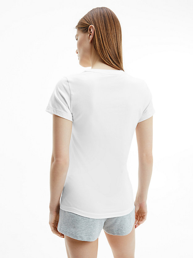 WHITE 2 Pack Lounge T-shirts - CK One for women CALVIN KLEIN