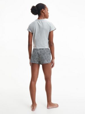 GREY TOP/BAG MINI GIRAFFE_GREY Shorts-Pyjama-Set – CK One für Damen CALVIN KLEIN