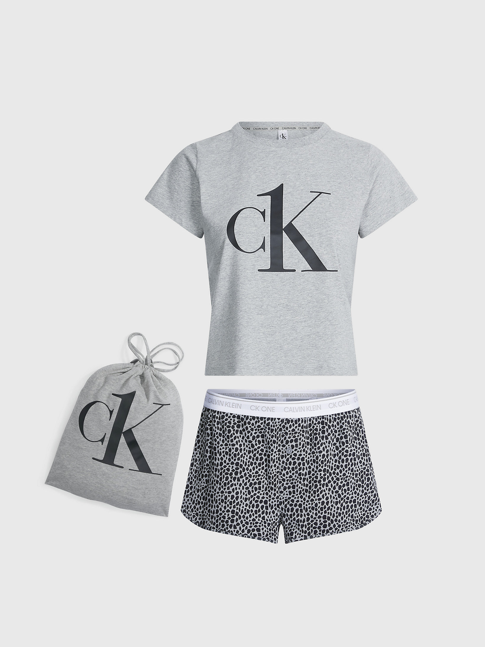 CK One Pigiama con pantaloncino Calvin Klein Bambino Abbigliamento Abbigliamento per la notte Pigiami 