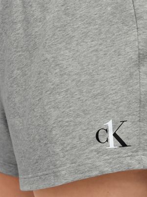 GREY HEATHER Plus Size Lounge Shorts - CK ONE for women CALVIN KLEIN