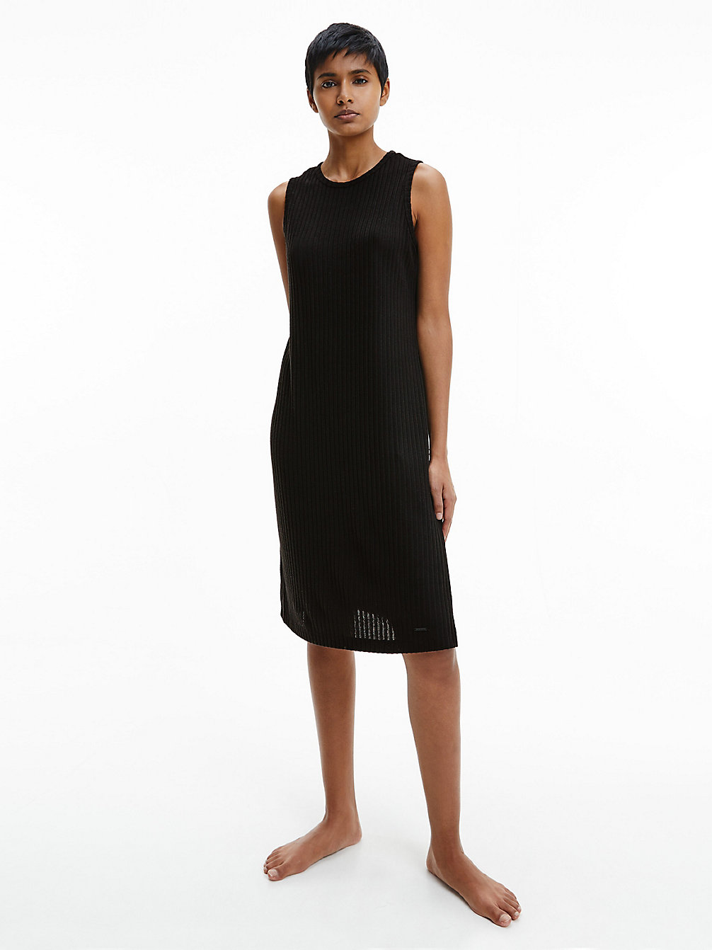 BLACK Sleeveless Night Shirt undefined women Calvin Klein
