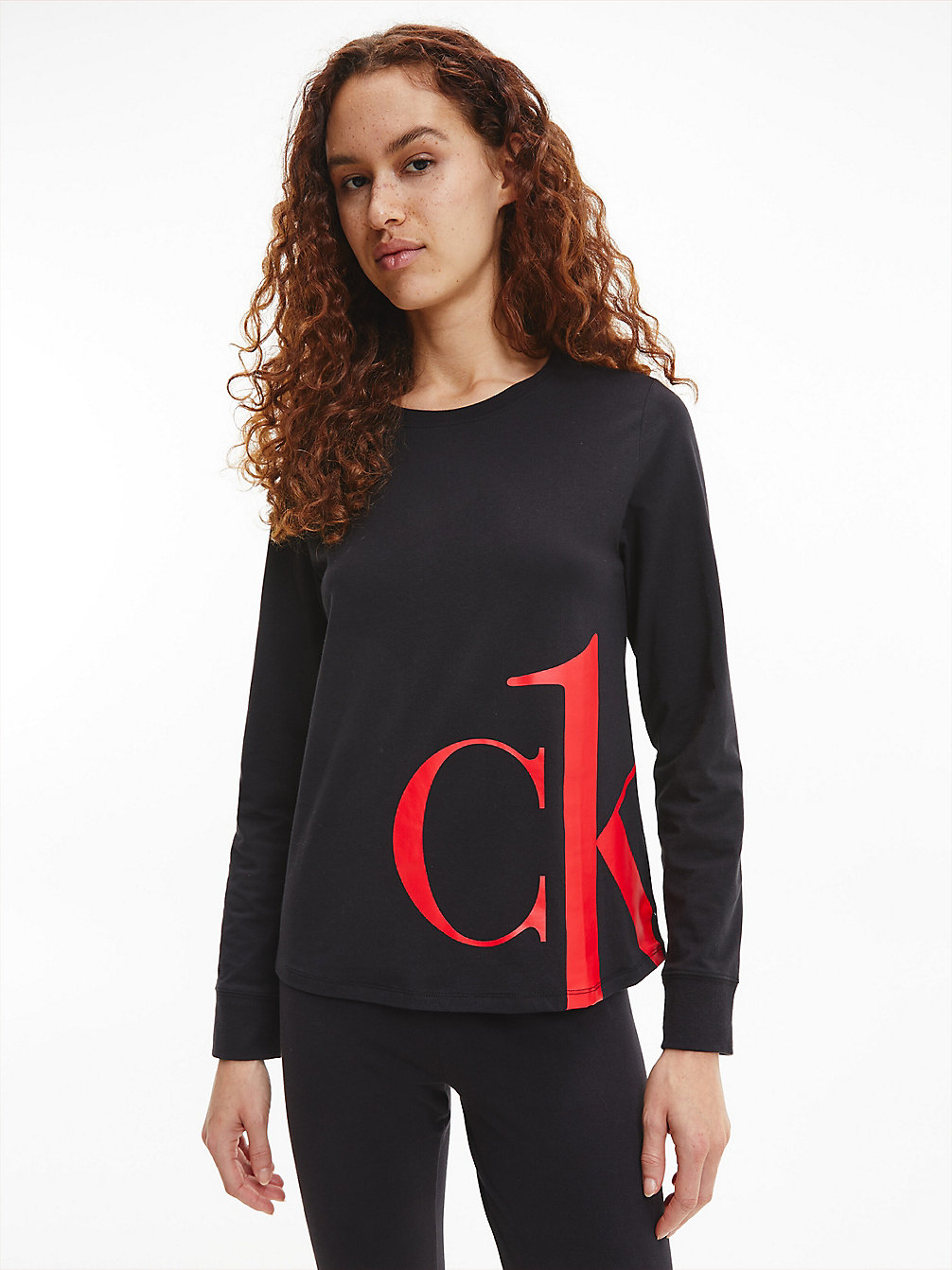 BLACK_EXACT LOGO Pyjama Top - CK One undefined women Calvin Klein