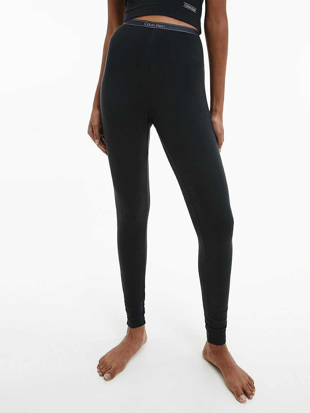 BLACK Lounge Leggings - Pure Ribbed undefined women Calvin Klein