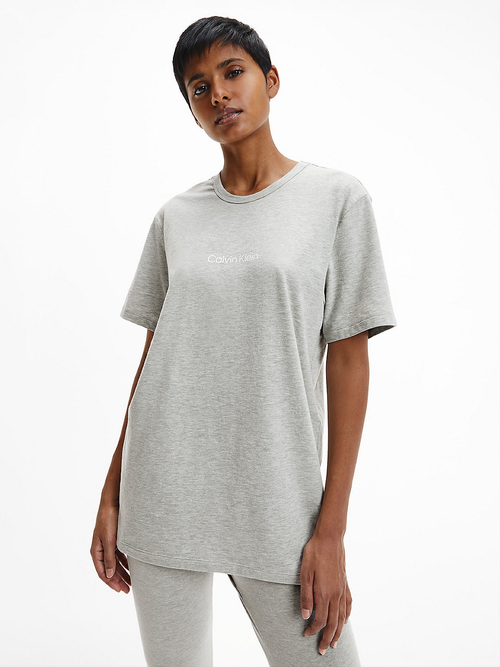 GREY HEATHER Lounge T-Shirt - Modern Structure undefined dames Calvin Klein