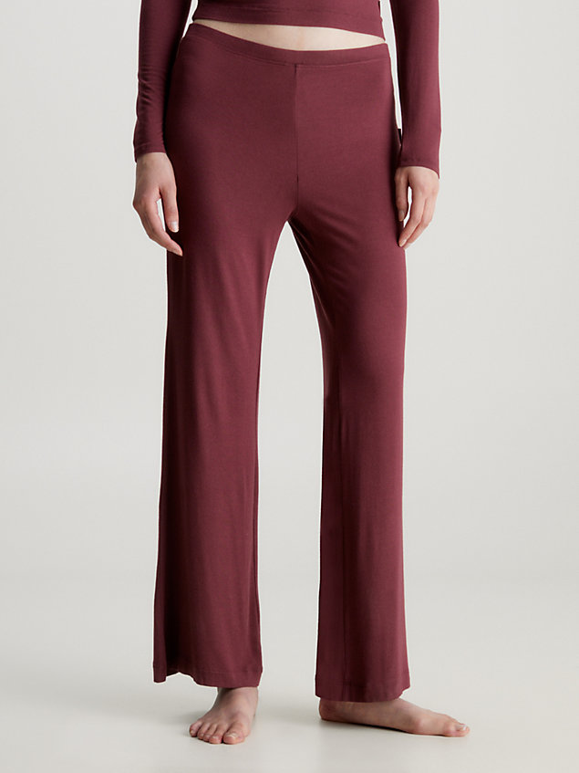 red lounge pants for women calvin klein