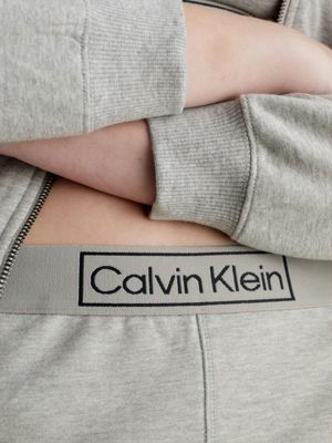 grey heather pyjama shorts - reimagined heritage for women calvin klein