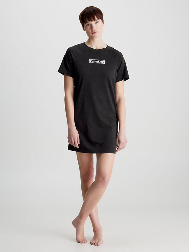 BLACK Night Shirt - Reimagined Heritage for women CALVIN KLEIN