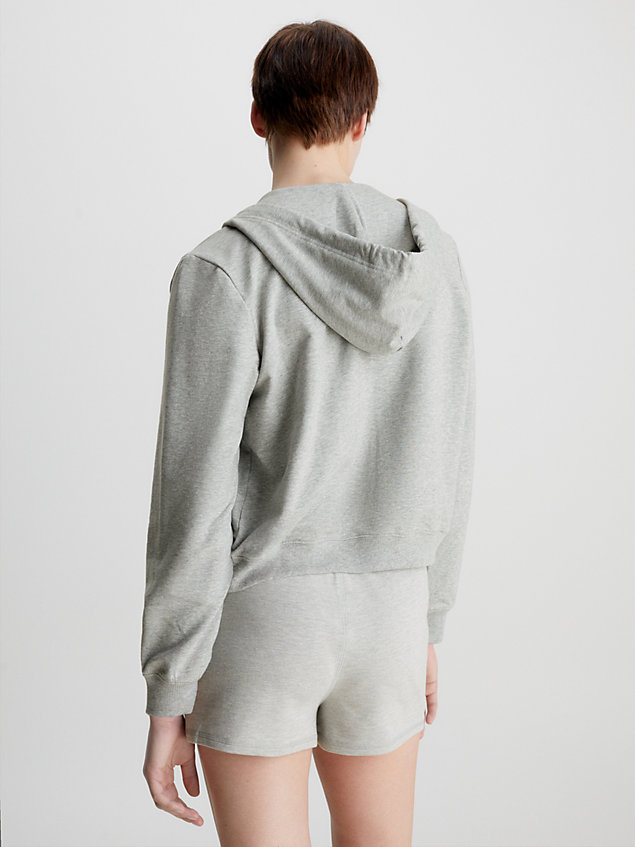 grey lounge-hoodie - reimagined heritage voor dames - calvin klein