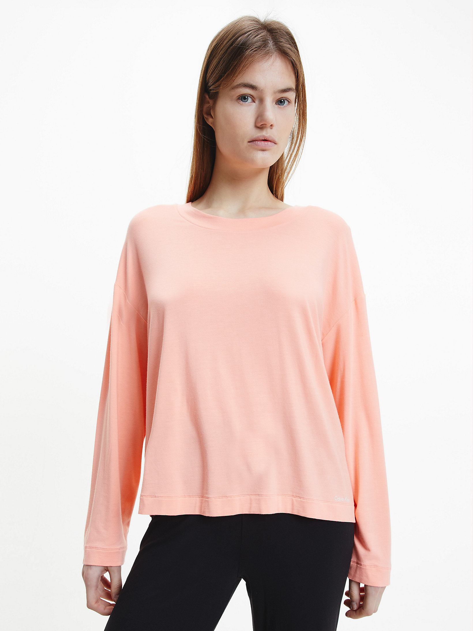 T-Shirt D'intérieur À Manches Longues > Mellow Orange > undefined femmes > Calvin Klein