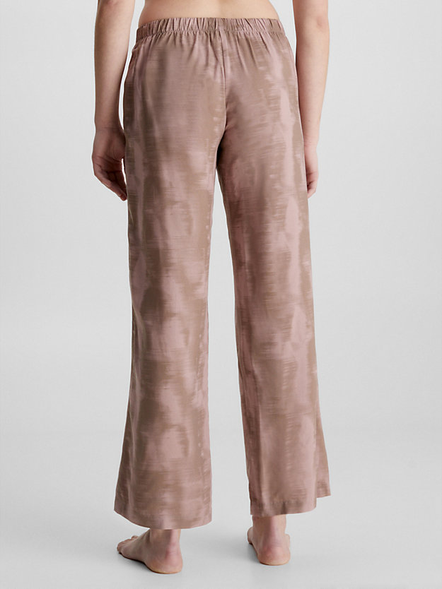 dark streaks/taupe spodnie od piżamy dla kobiety - calvin klein