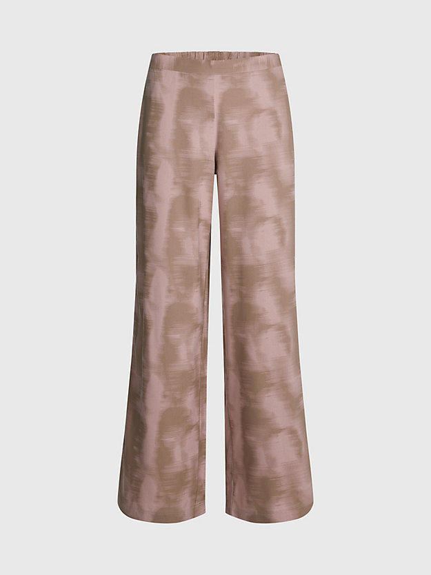 dark streaks/taupe spodnie od piżamy dla kobiety - calvin klein