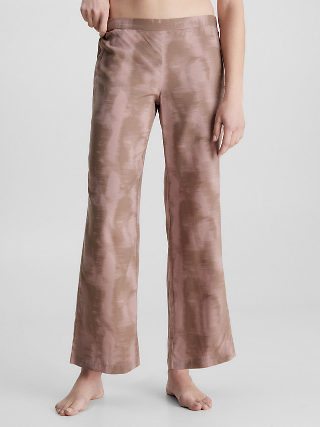 pantalon de pyjama beige pour femmes calvin klein