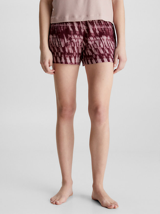 train windows/rouge pyjama shorts for women calvin klein
