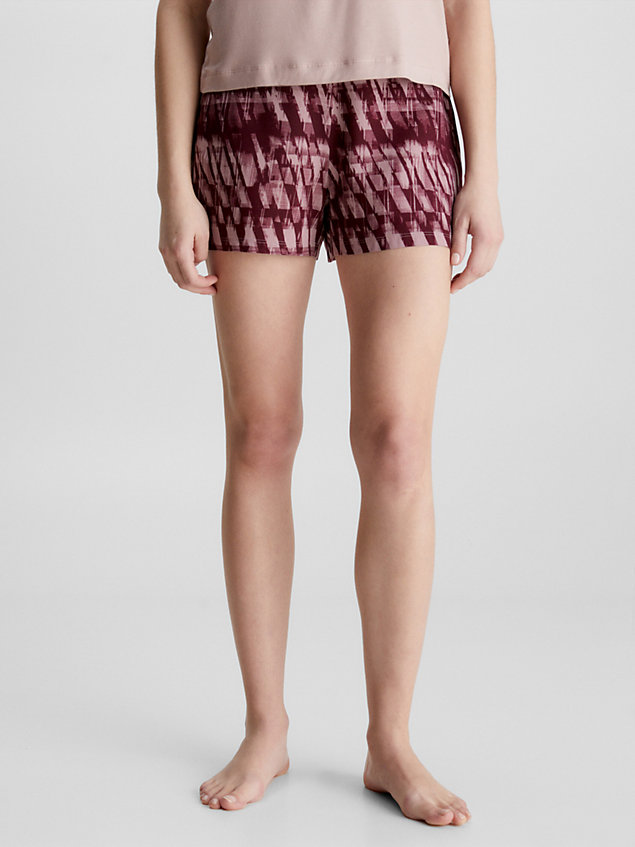 purple pyjama shorts for women calvin klein