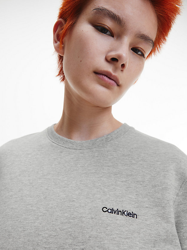 GREY HEATHER Lounge Sweatshirt - Modern Cotton for women CALVIN KLEIN