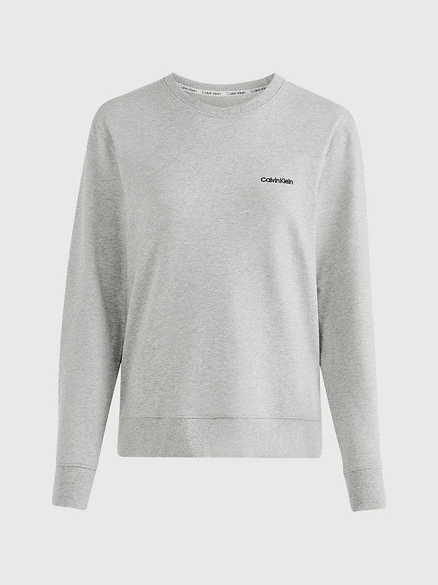 grey lounge sweatshirt - modern cotton for women calvin klein