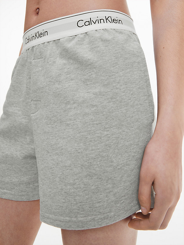 shorts de pijama - modern cotton grey de mujer calvin klein