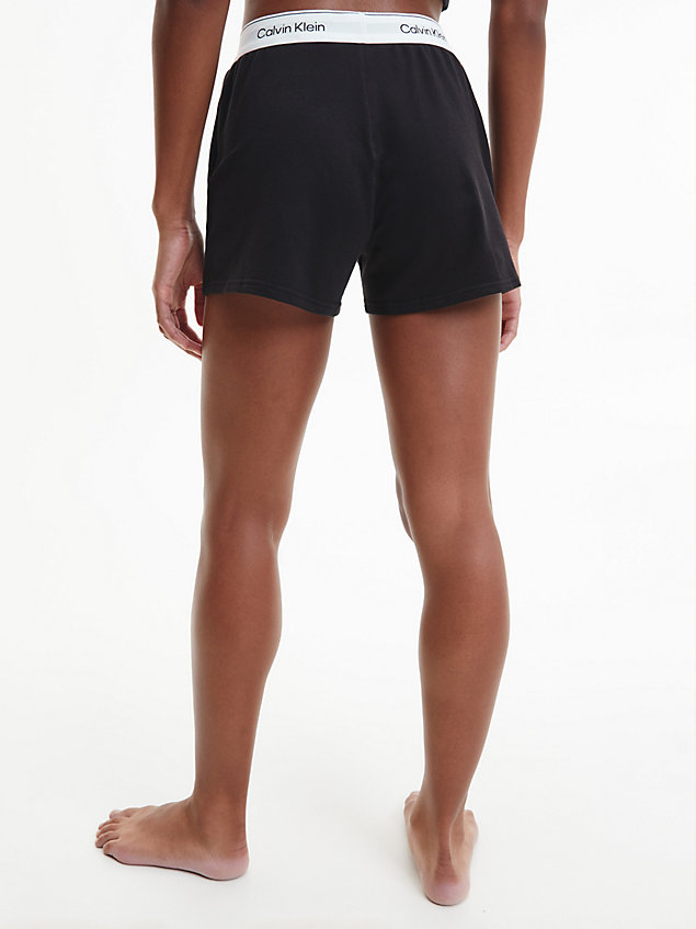 black pyjama shorts - modern cotton for women calvin klein