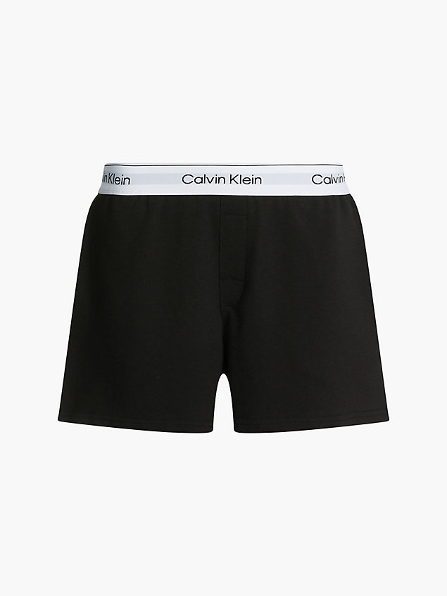 shorts de pijama - modern cotton black de mujer calvin klein