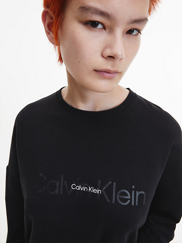 BLACK Pyjama-Top – Embossed Icon für Damen CALVIN KLEIN