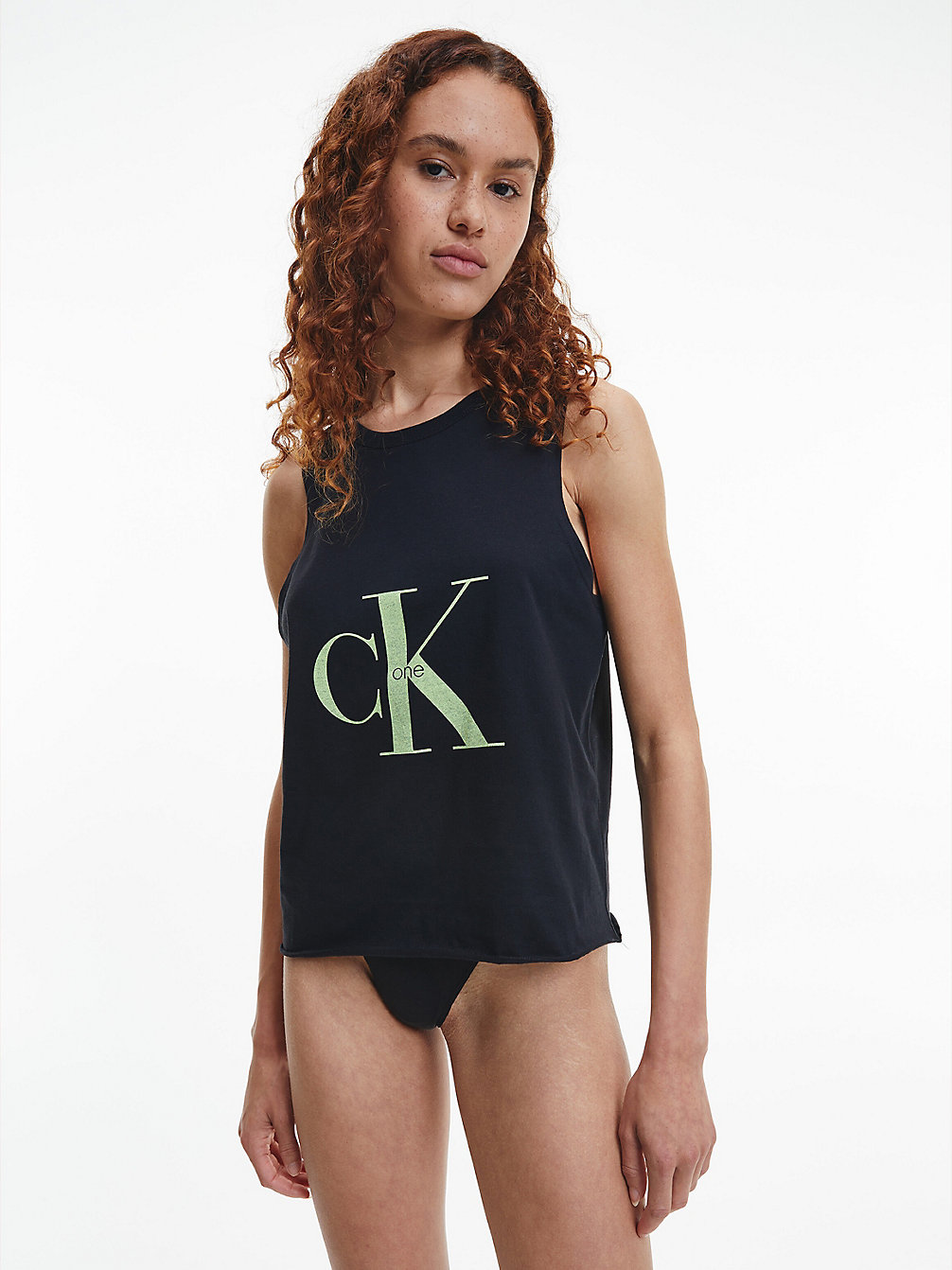 BLACK Pyjama Top - CK One undefined women Calvin Klein