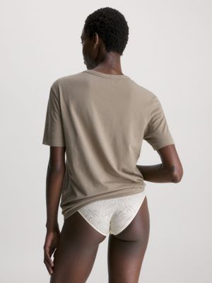 NATURAL GRAY Pyjama Top - Pure Cotton for women CALVIN KLEIN