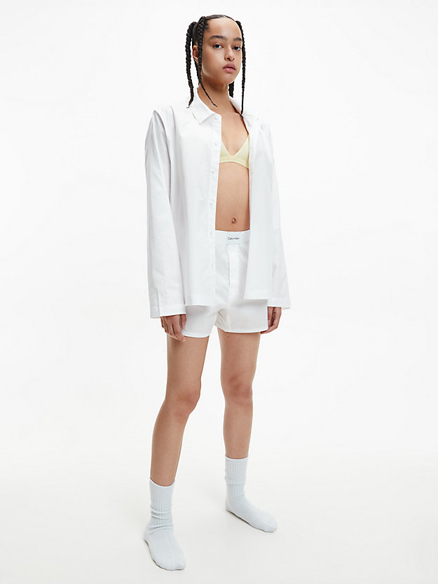 WHITE Haut de pyjama - Pure Cotton for femmes CALVIN KLEIN