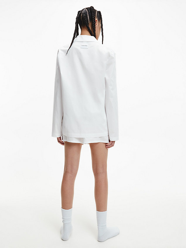 white pyjama-top – pure cotton für damen - calvin klein